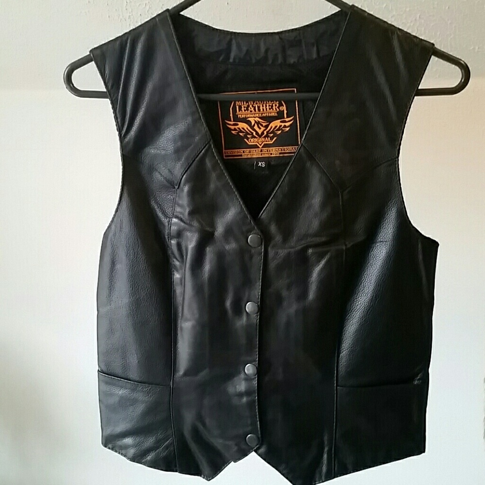 Milwaukee Leather genuine leather vest.